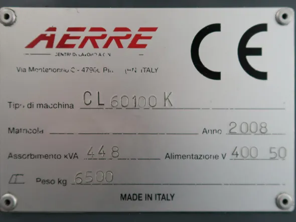 CENTRO DI LAVORO CNC AERRE – CL 60100 K