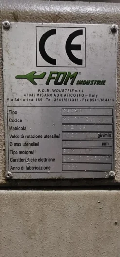 centro di lavoro FOM industrie mod. segno