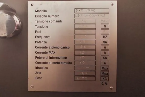 8#7327 Centro di lavoro Hart Ford Pro Mille