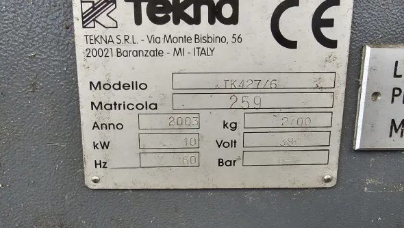 CENTRO DI LAVORO TEKNA TK427/6