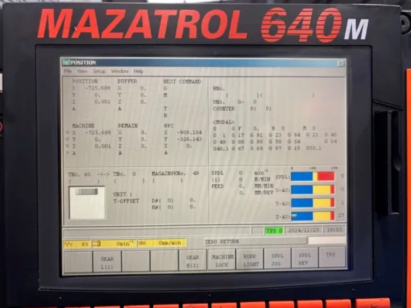 Centro di lavoro verticale cnc Mazak MTV 655/60