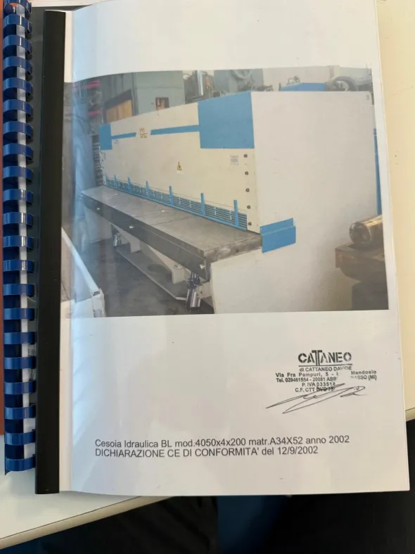 CESOIA A GHIGLIOTTINA BL 4050x4produzione italiana
