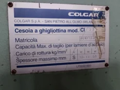 29#6807 Cesoia a ghigliottina Colgar
