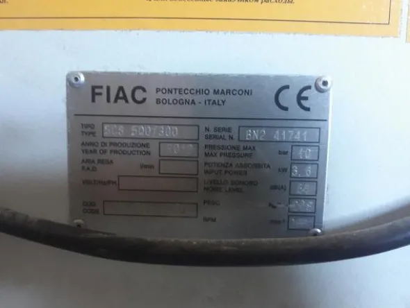 7#3354 Cesoia BBM e compressore FIAC