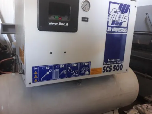 7#3354 Cesoia BBM e compressore FIAC