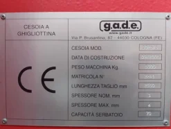 11#8076 Cesoia Gade Ergoline