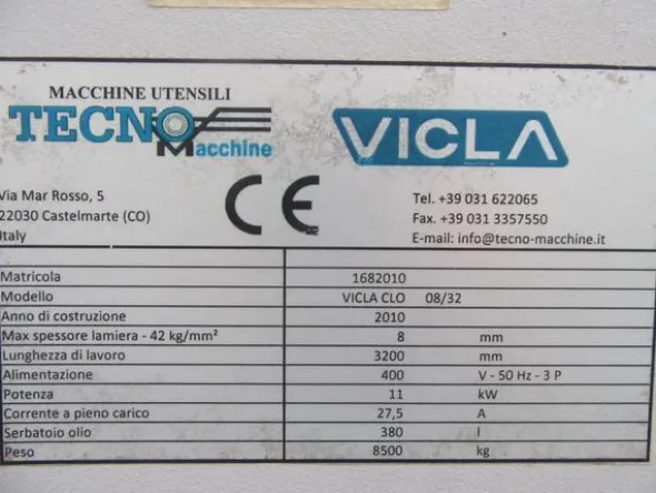 10#4504 Cesoia oleodinamica Vicla CLO
