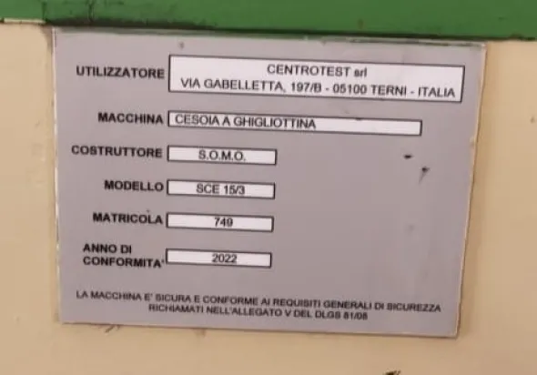 CESOIA SOMO1500 X 3 MOD. SCE 15/3