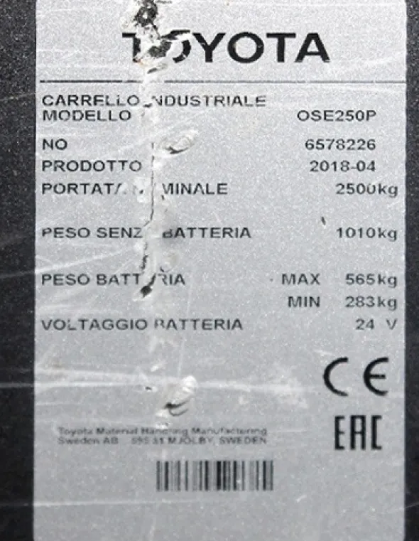 Commissionatore Orizzontale OSE 250 P