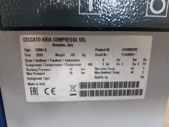 COMPRESSORE A VITE CSM 4 CECCATO COME NUOVO