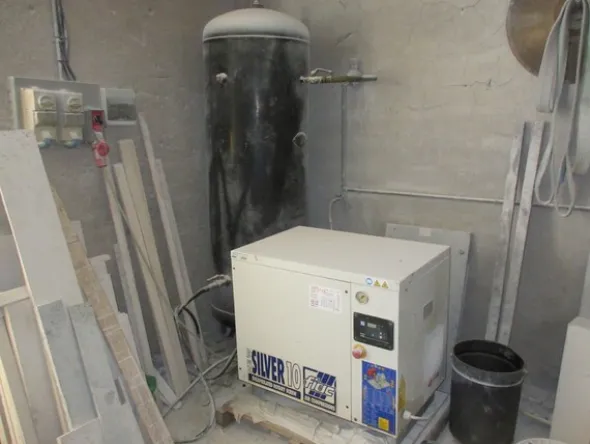 5#6423 Compressore Fiac Silver10 e banco aspirante Cobalm