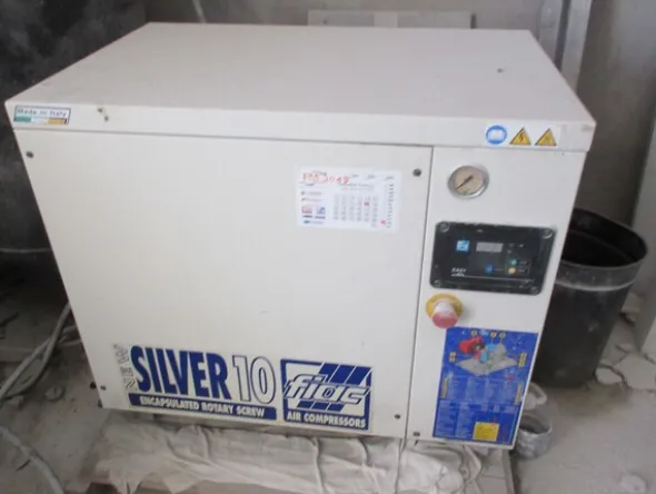 5#6423 Compressore Fiac Silver10 e banco aspirante Cobalm