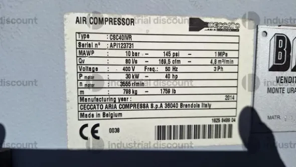 124#9909 Compressori ed essiccatore