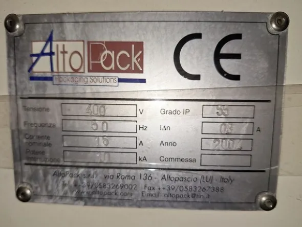 27#8478 ConfezionatriceAlto Pack