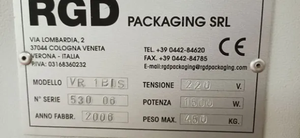 1#4773 Confezionatrice RGD Mape flowpack revisionata e funzionante