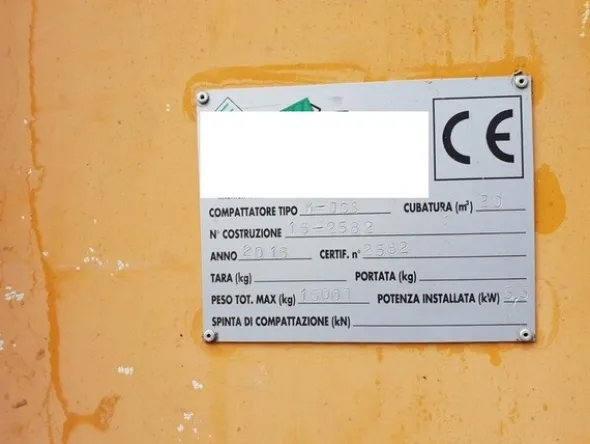27#6794 container scarrrabile e compattatore scarrabile