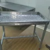 20#7097 Contenitori e tavolo in acciaio inox