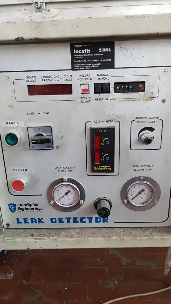 Controllo tenuta flaconi