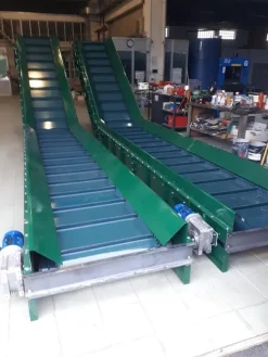 CONVEYOR BELTS, rubber, PVC, shutter type