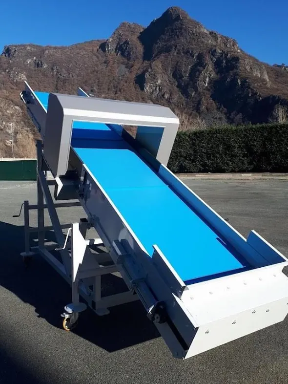 Conveyor with metal detector