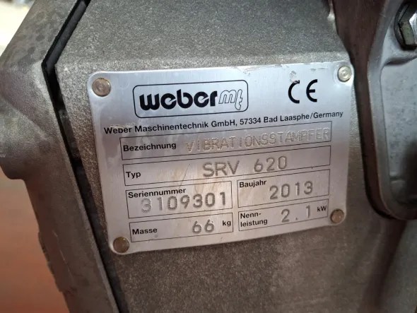 Costipatore verticale Weber MT SRV 620