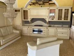 2#8083 Cucina in legno avorio laccato