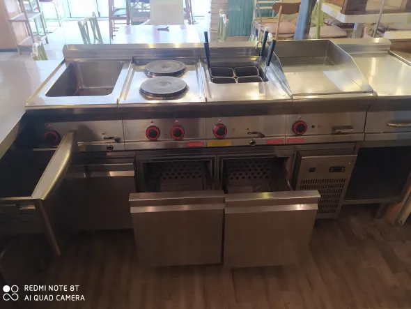 Cucina professionale elettrica smontabile