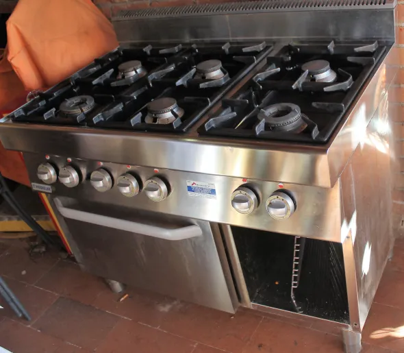 Cucina Profess. MODULAR 6 Fuochi + Forno (Linea 90)