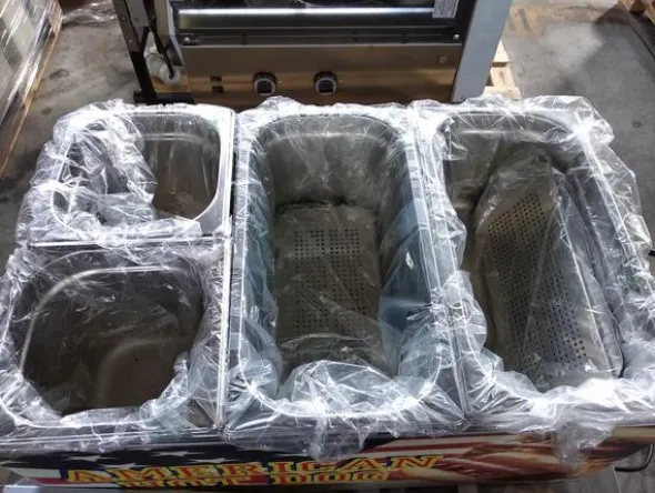 1#2918 Cuoci Hot Dog mini elettrico e forno Combi Plus elettrico
