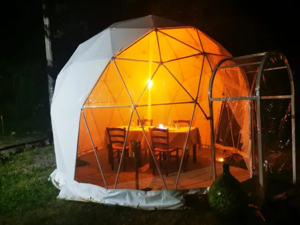cupola geodetica pronta consegna