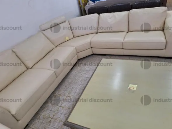 39#9481 Divano angolare Roche Bobois e tavolino