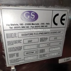 DOSATORE PNEUMATICO 1 PISTONE GS ITALIA