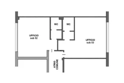 #2536689 Due uffici e tre box auto in edificio pluriuso