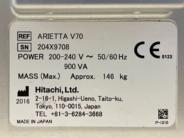 Ecografo HITACHI ARIETTA V70