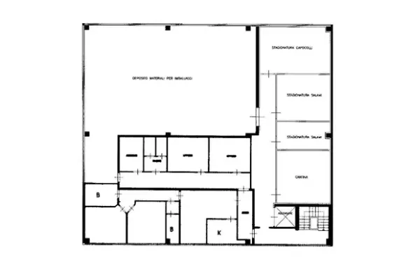 #19982 Edificio artigianale con cortile e celle frigorifere