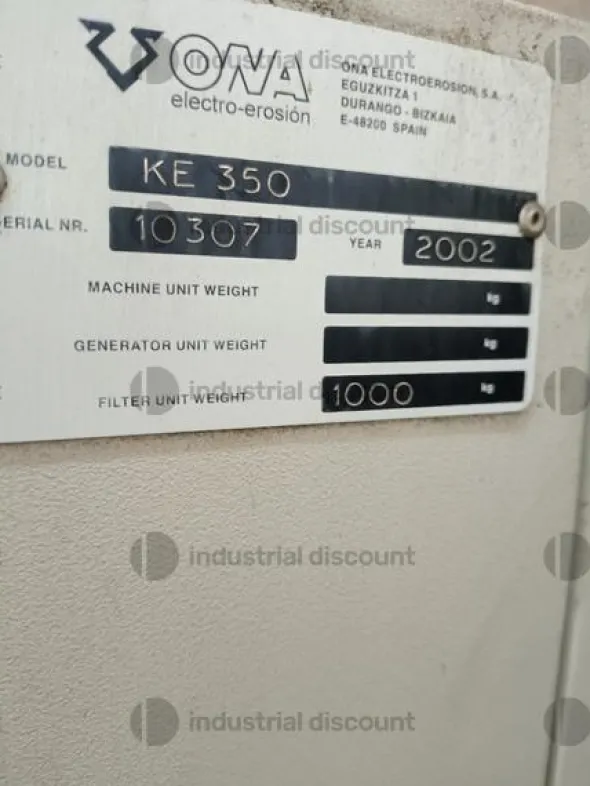 22#9299 Elettroerosione a filo Ona KE 350
