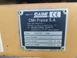 23#7850 Escavatore Case CX 210