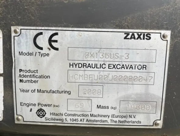 1#6896 Escavatore cingolato Hitachi Zaxis