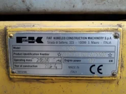 Escavatore Fiat Kobelco 265