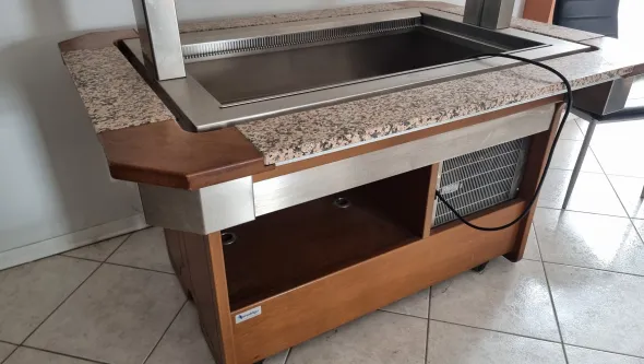 Espositore vasca buffet caldo / freddo enofrigo