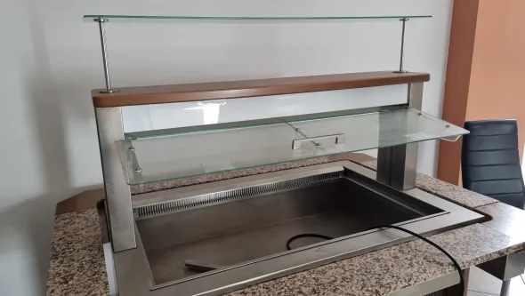 Espositore vasca buffet caldo / freddo enofrigo