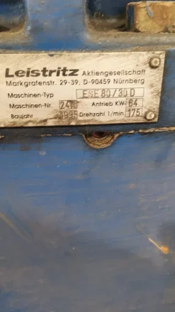 ESTRUSORE LEISTRIZ Ø 80 MONOVITE CON TESTA SPAGHETTI
