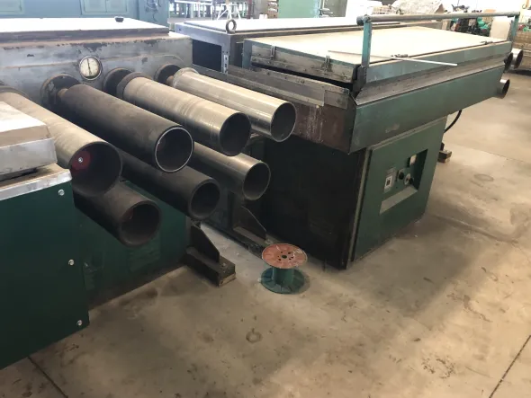 ESTRUSORE MONOFILO HDPE CON RULLI E FORNO