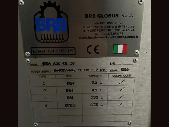 ET218 Etichettatrice BRB GLOBUS 2800 bph