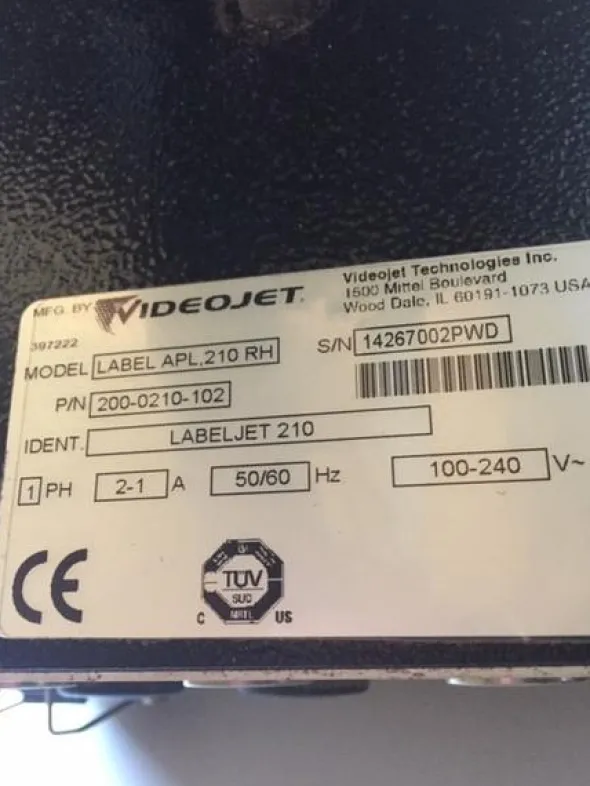 2#4333 Etichettatrice Videojet