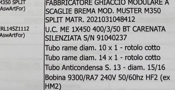 Fabbricatore Ghiaccio Brema