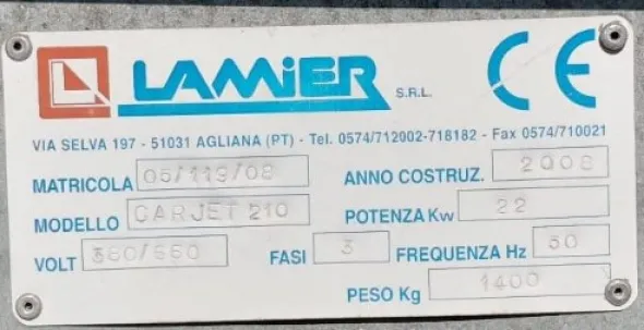 Filtro a Cartucce Autopulente LAMIER CARJET 210 USATO
