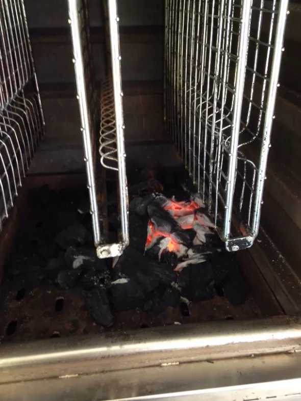 Forno a carbone da interno (barbecue) canna fumaria