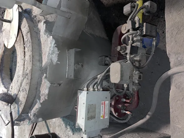 Forno a gas con bruciatore