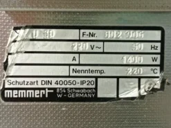 FORNO DI ESSICCAZIONE – MEMMERT – MOD. U 30 (FOR-21)